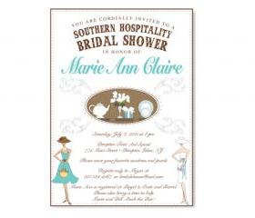 Southern Hospitality Themed Bridal Shower Invitation