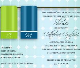 Towel Bridal Shower Invitation - Custom Colors